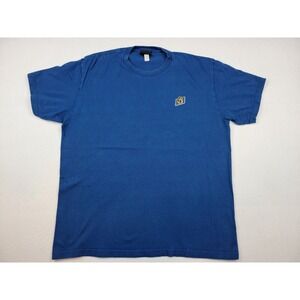 Vintage NHS Screaming Hand T-Shirt Blue Short Sleeve Skate Skateboard Mens L VTG